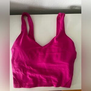 lululemon sonic pink align tank size 4